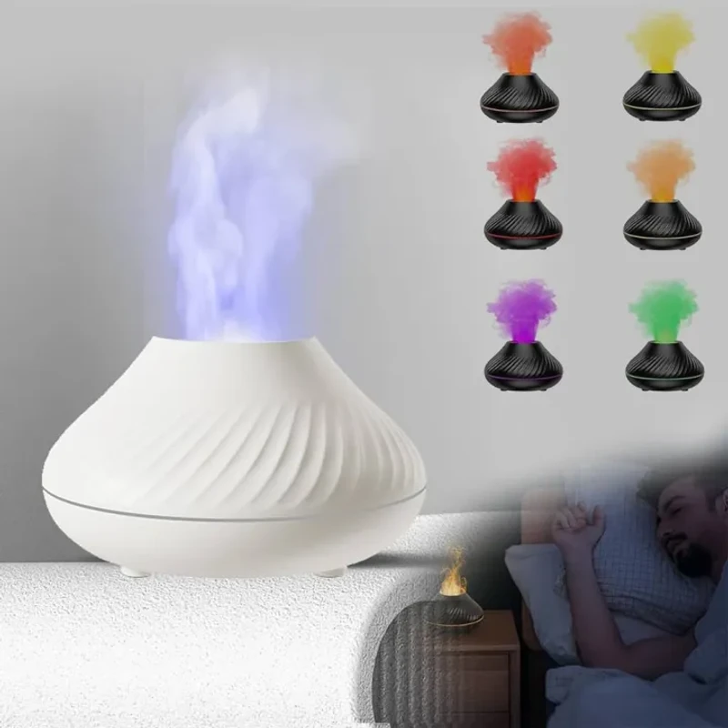 DQ705 Flame Aroma Humidifier – ফ্লেম লুকের সঙ্গে অ্যারোমা ও হিউমিডিটি একসাথে! | Elegant Mist Diffuser with Fire Effect - Image 5