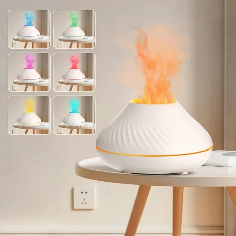 DQ705 Flame Aroma Humidifier – ফ্লেম লুকের সঙ্গে অ্যারোমা ও হিউমিডিটি একসাথে! | Elegant Mist Diffuser with Fire Effect - Image 6