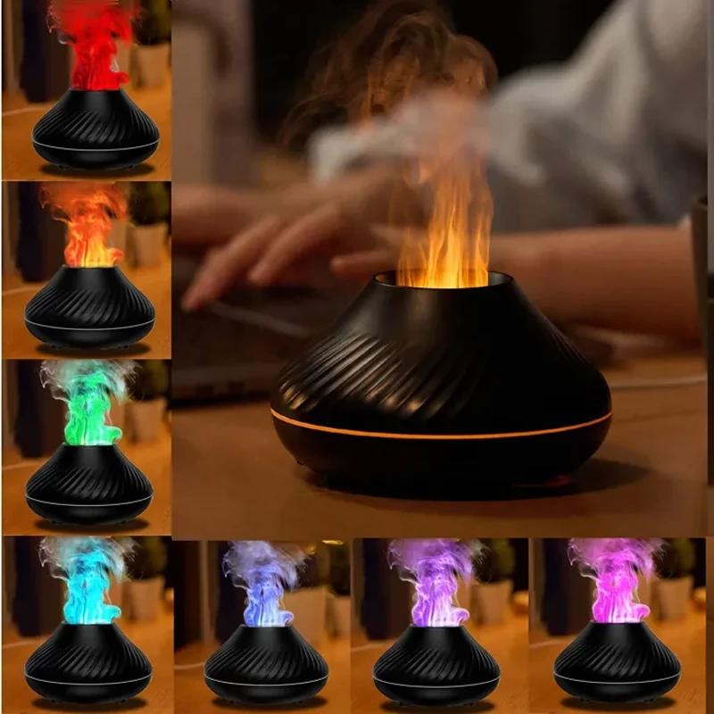 DQ705 Flame Aroma Humidifier – ফ্লেম লুকের সঙ্গে অ্যারোমা ও হিউমিডিটি একসাথে! | Elegant Mist Diffuser with Fire Effect - Image 7