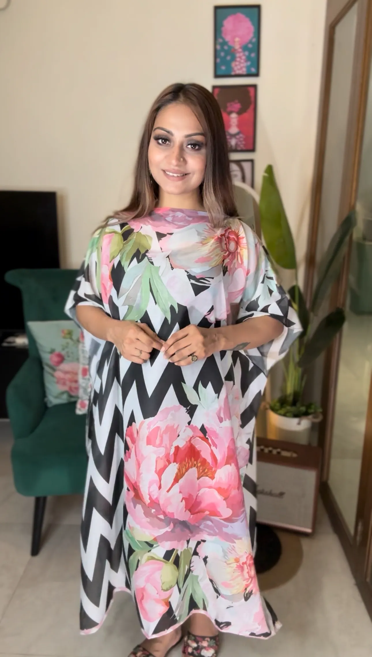 Kaftan Zigzac B/W