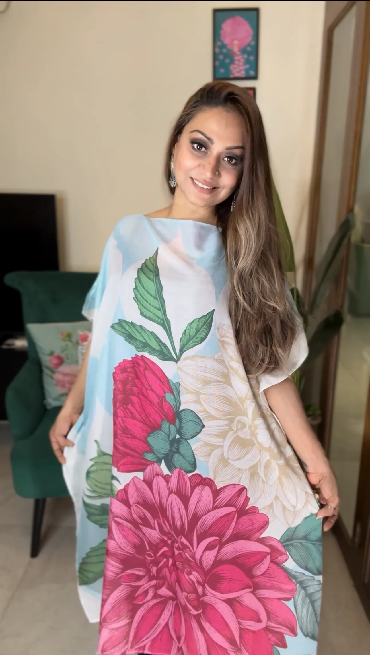 Kaftan Geometric floral - Image 4