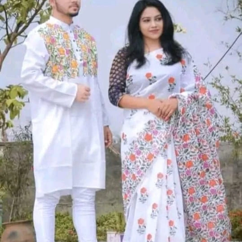 শাড়ি পাঞ্জাবি কাঁপল সেট (173)