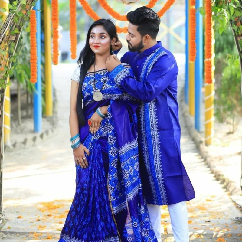 শাড়ি পাঞ্জাবি কাঁপল সেট (127)