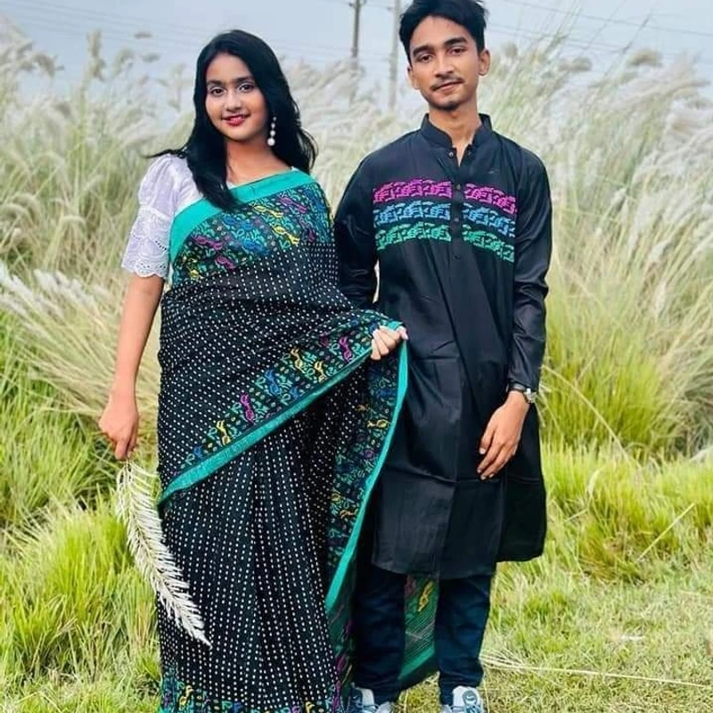শাড়ি পাঞ্জাবি কাঁপল সেট (152)