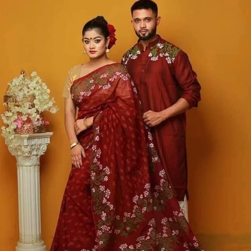 শাড়ি পাঞ্জাবি কাঁপল সেট (162)