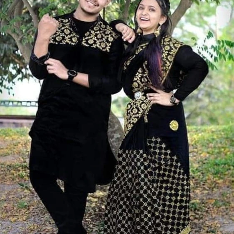 শাড়ি পাঞ্জাবি কাঁপল সেট (160)