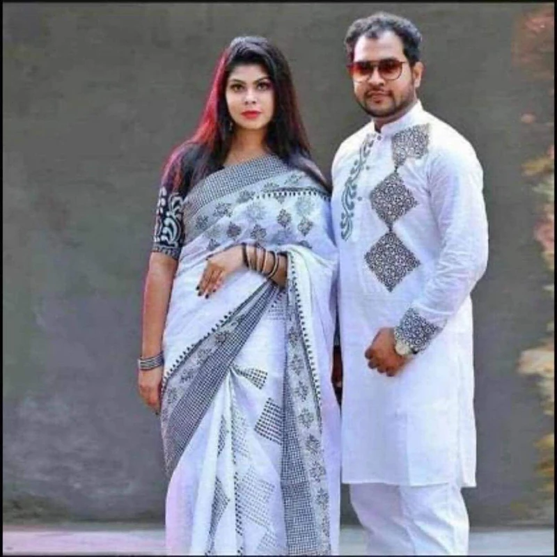 শাড়ি পাঞ্জাবি কাঁপল সেট (120)