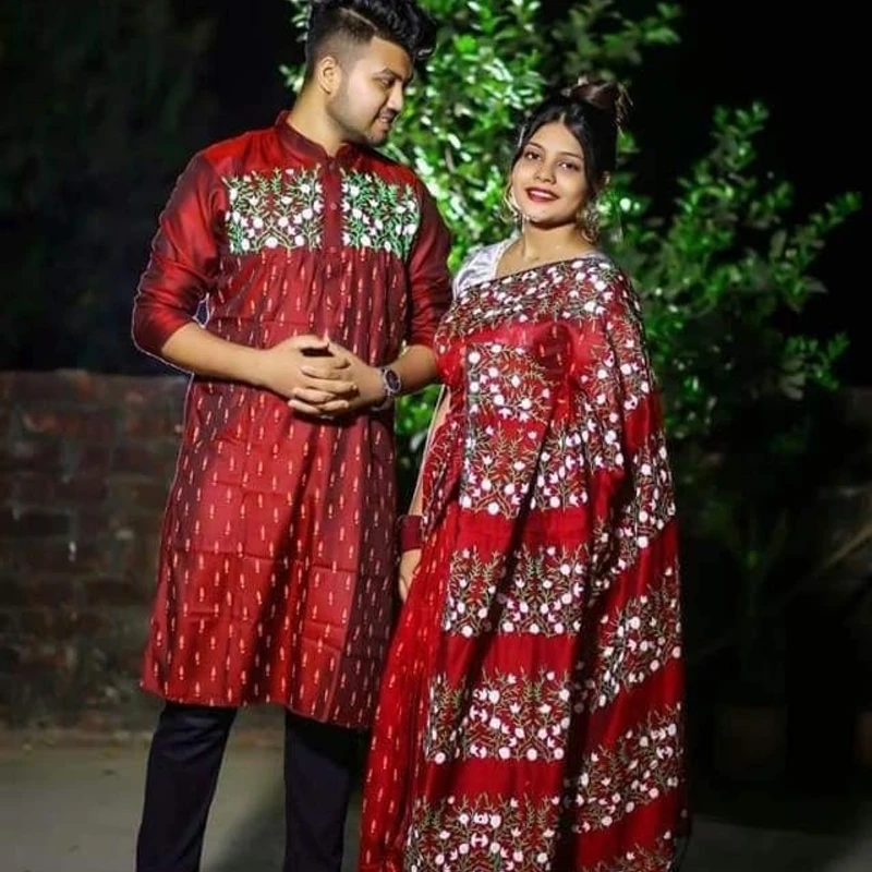 শাড়ি পাঞ্জাবি কাঁপল সেট (164)