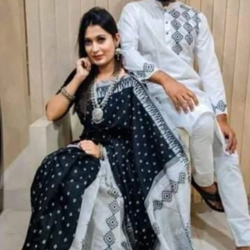 শাড়ি পাঞ্জাবি কাঁপল সেট (115)