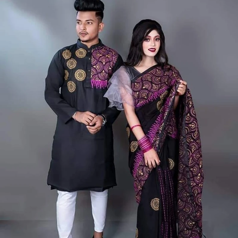 শাড়ি পাঞ্জাবি কাঁপল সেট (155)