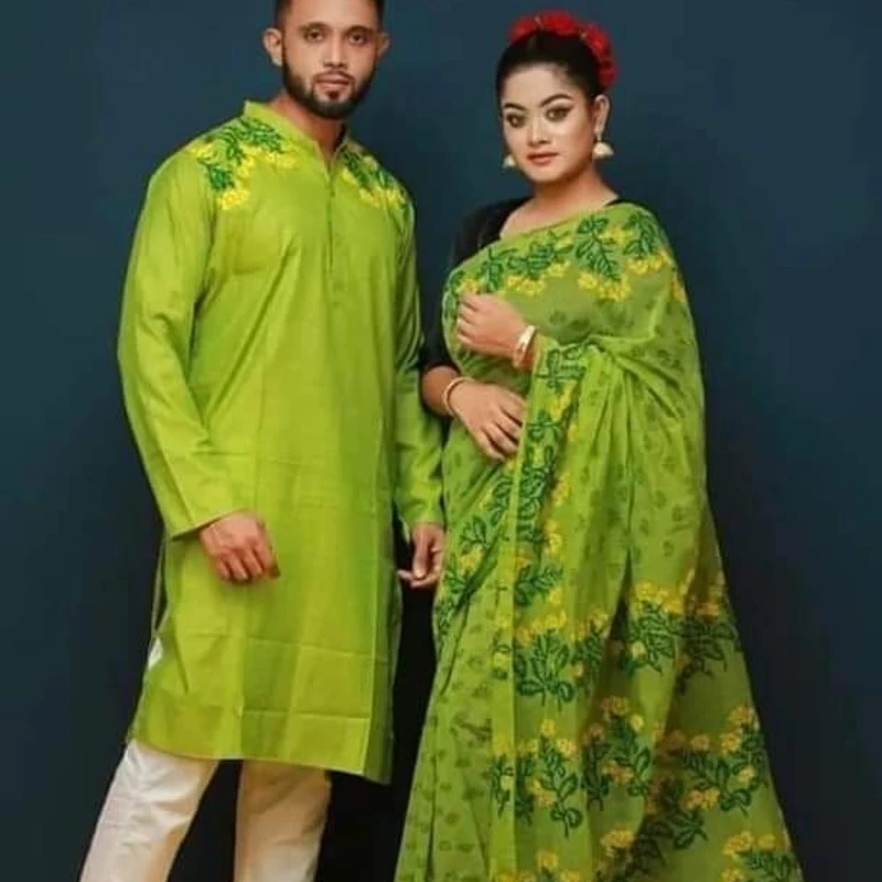 শাড়ি পাঞ্জাবি কাঁপল সেট (123)