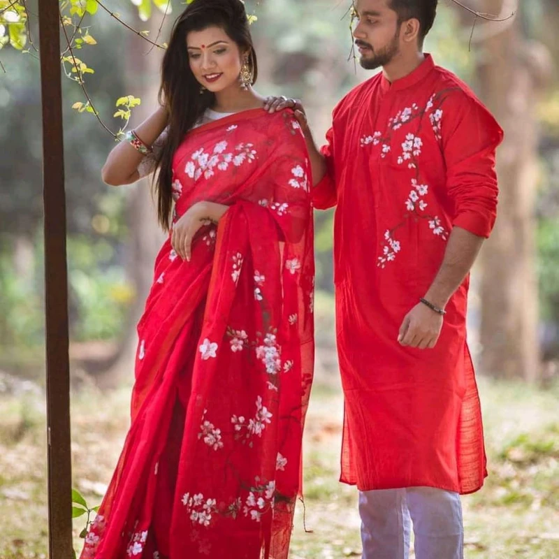 শাড়ি পাঞ্জাবি কাঁপল সেট (176)
