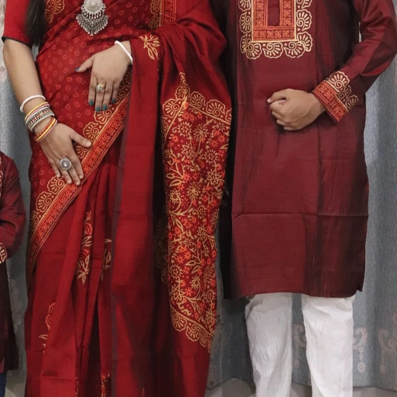 শাড়ি পাঞ্জাবি কাঁপল সেট (150)