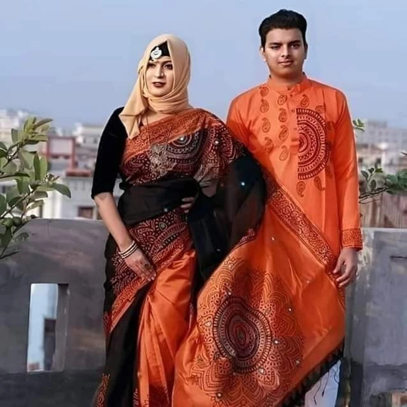 শাড়ি পাঞ্জাবি কাঁপল সেট (153)