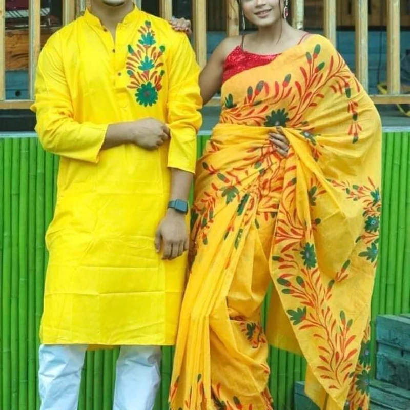 শাড়ি পাঞ্জাবি কাঁপল সেট (177)