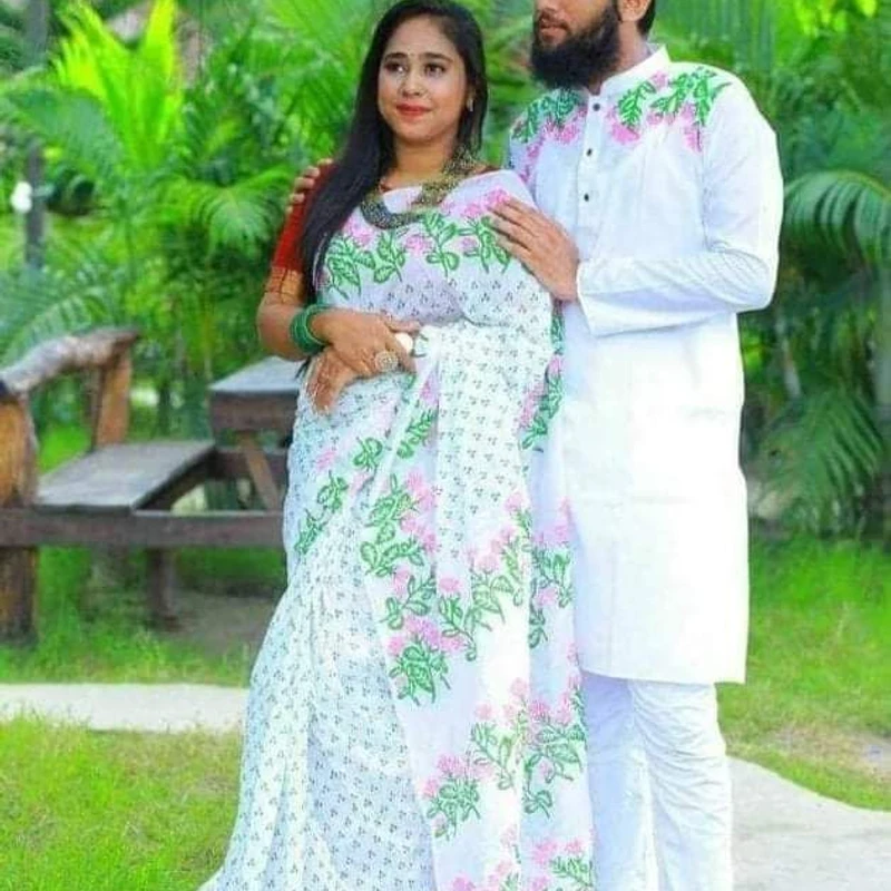 শাড়ি পাঞ্জাবি কাঁপল সেট (122)