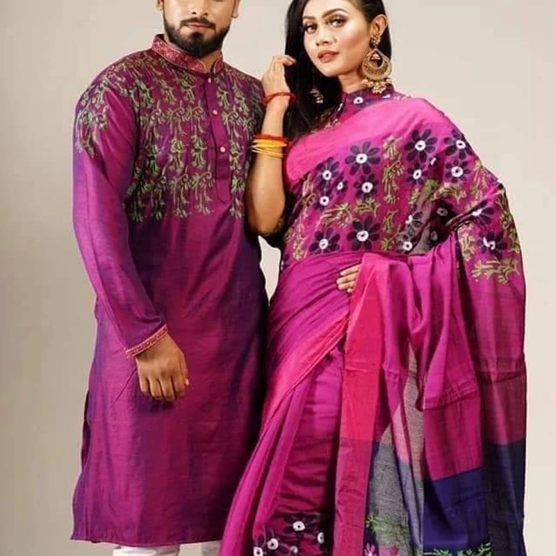শাড়ি পাঞ্জাবি কাঁপল সেট (111)