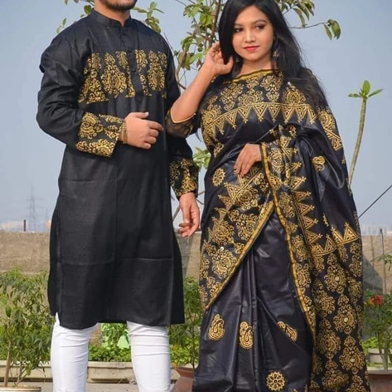 শাড়ি পাঞ্জাবি কাঁপল সেট (163)