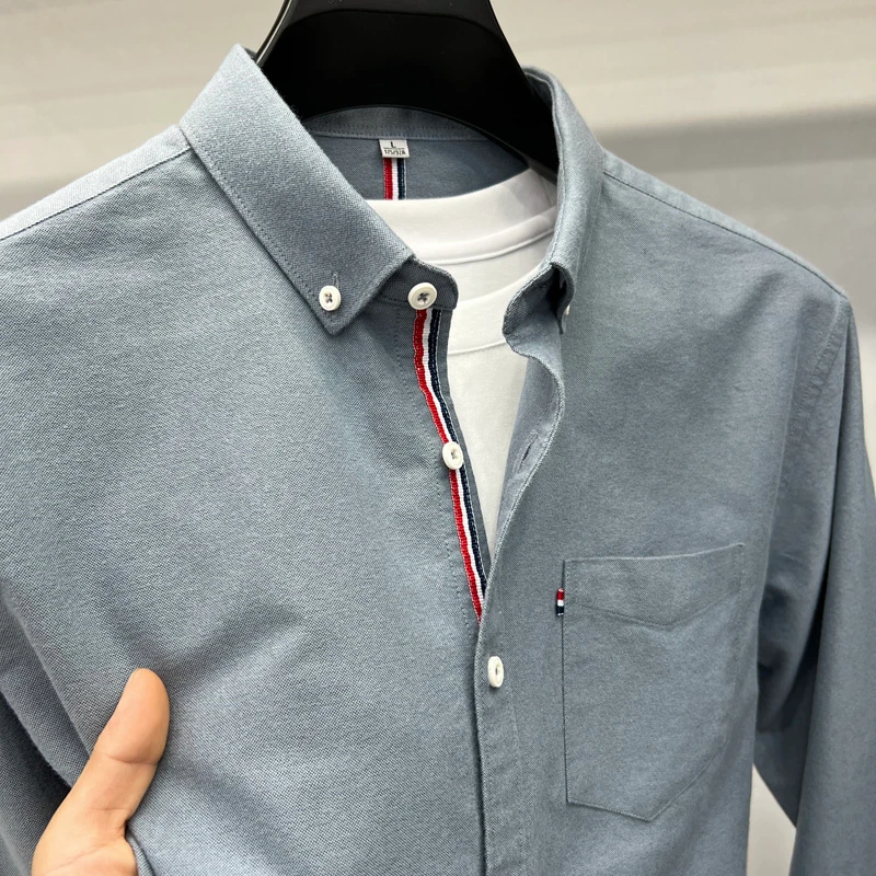 Ash color formal full sleeve shirt for men's ART-186 - Image 4