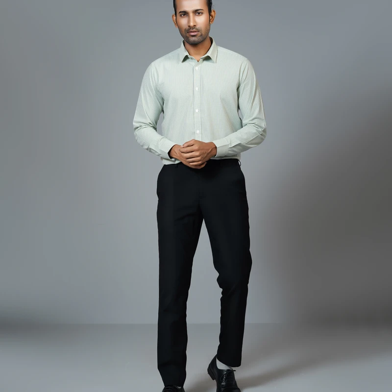 Formal checked shirt J2 ART-C213 - Image 4