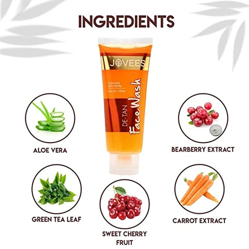 Jovees Herbal De-Tan Face Wash For Women - Image 3