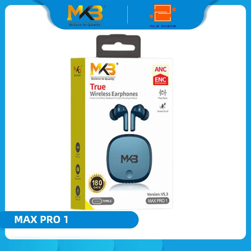 MKB Max Pro 1 ANC + ENC True Wireless Earphones - Image 2