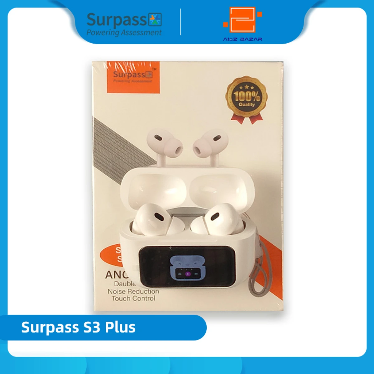 Surpass S3 Plus TWS Wireless Earbuds