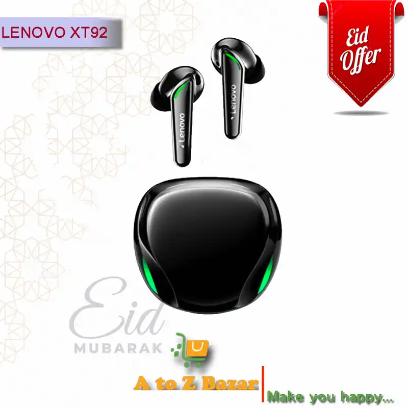 Lenovo XT92 TWS Gaming Bluetooth Earphone Bluetooth 5.1 Low Latency Wireless Headset with Mic 3D Stereo Bass True Wireless Gamer Earbuds