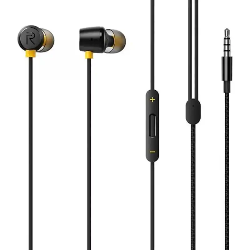 Realme Buds 2 Wired Earphones with mic – Black - Image 4