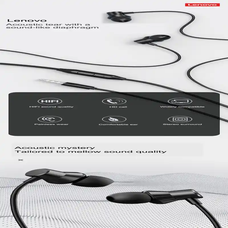 Lenovo HF130 Wired In-ear Earphone with Deep Base