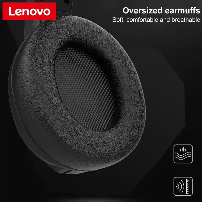 Lenovo HU75 RGB Wired Gaming Headphone HiFi Surround Sound RGB Colorful Light Headphone With Mic - Image 5