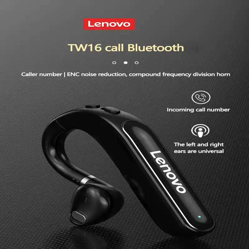 Lenovo TW16 Wireless Bluetooth Headphone ENC Noise Reduction Ear Hook HiFi Sound Quality Earphone