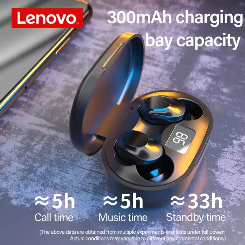 Lenovo XT91 TWS Earbuds Wireless Bluetooth Headphones 5.0 AI Control Gaming Headset Stereo Sport bass With Mic Noise Reduction - Image 3