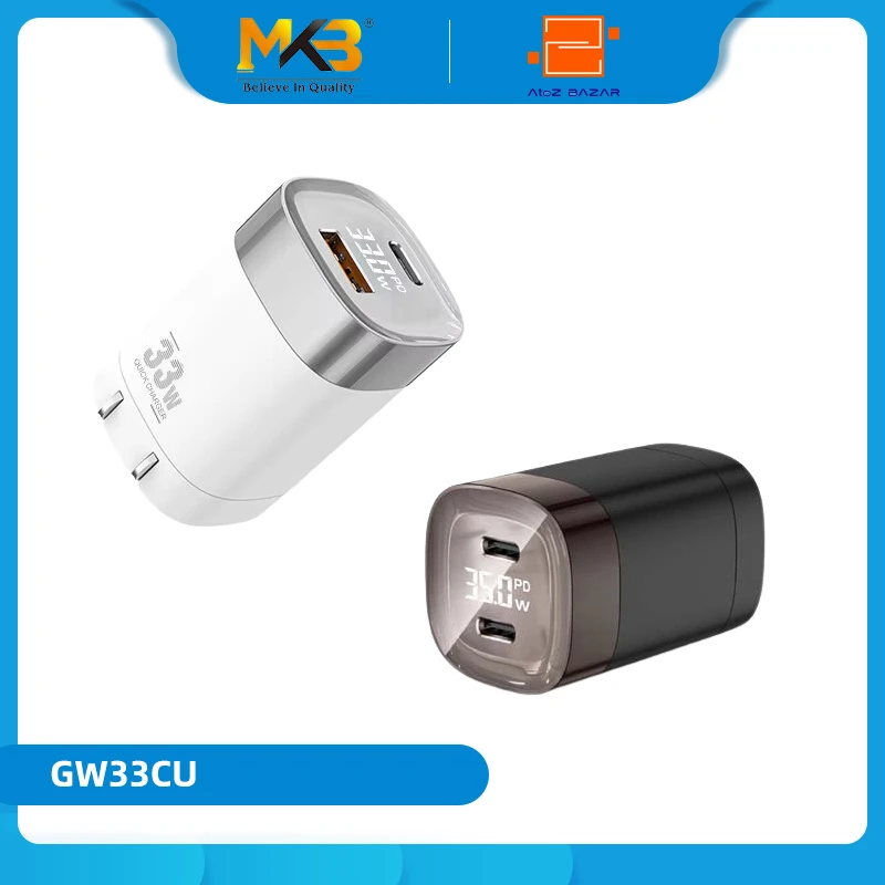 MKB GW33CU 33W LED DISPLAY Quick Charger Adapter