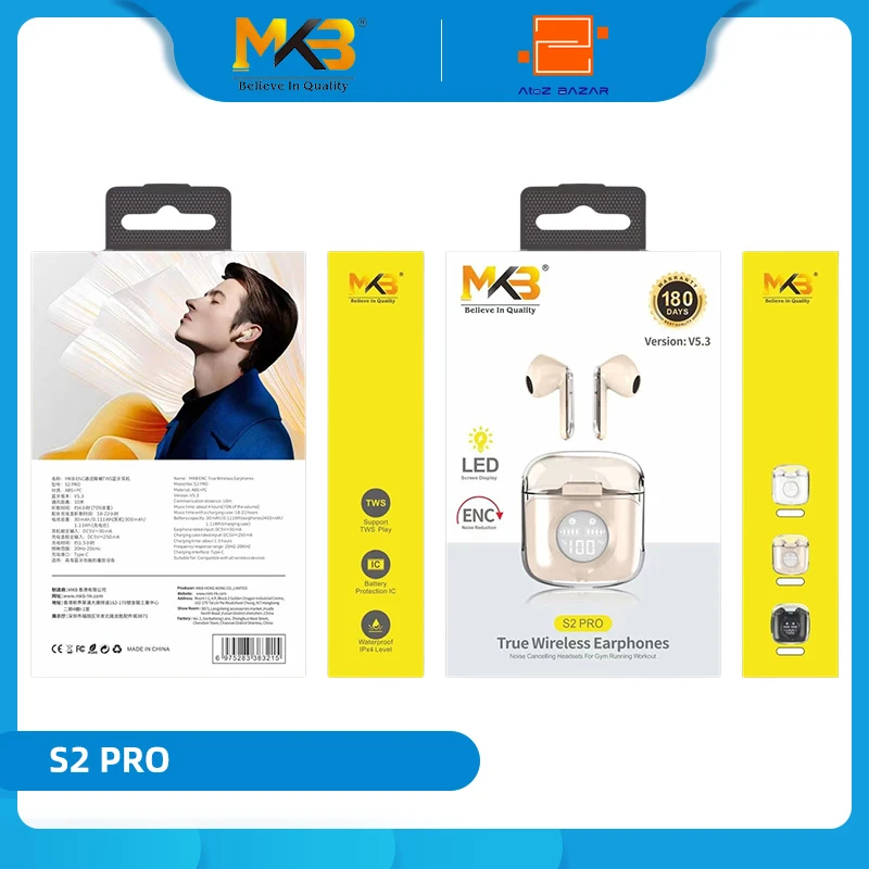 MKB S2 Pro ENC Wireless Earbuds