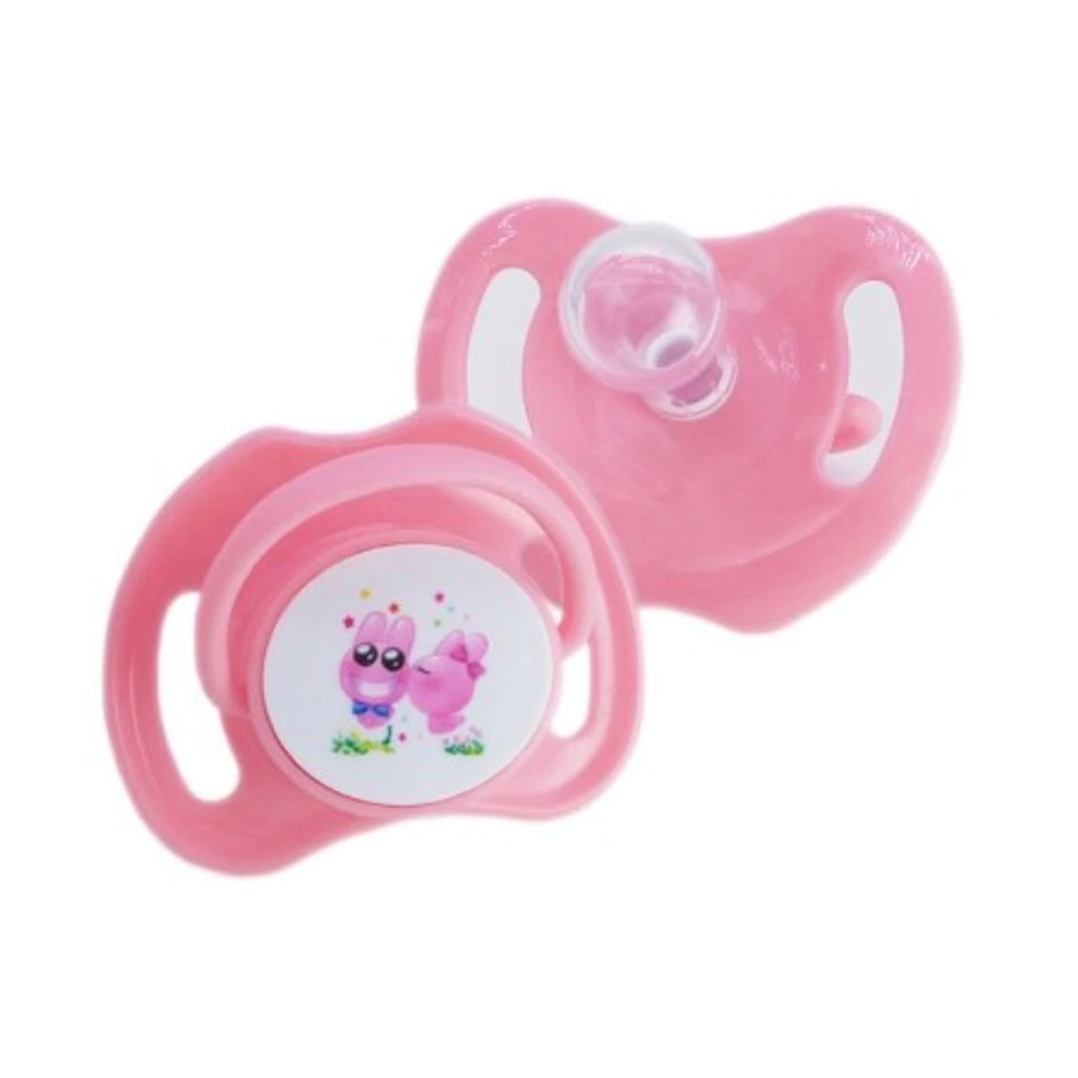 Baby Silicone Pacifier Butterfly Shape Hygienic Cap with Animal Pattern