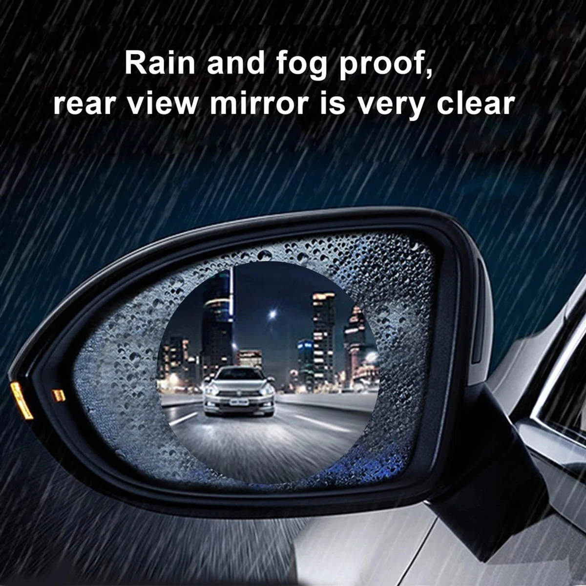 2 Pcs Car Rainproof Film Car Car Rearview Mirror protective Rain proof Anti fog Waterproof Film Membrane Car Sticker Accessories