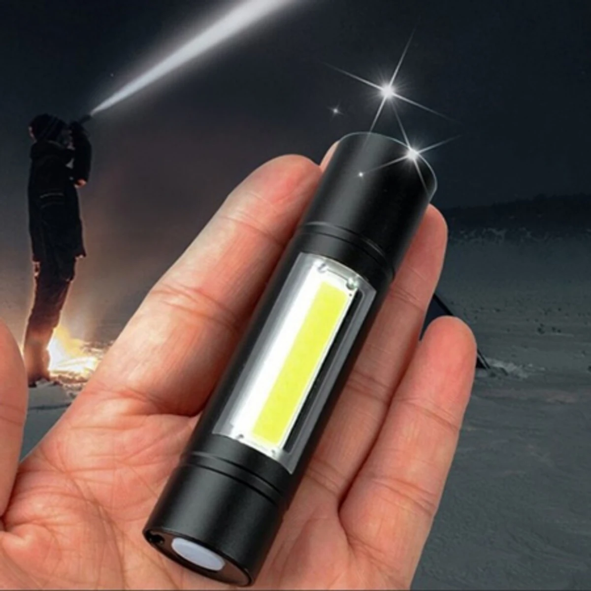 Geepas GP-007 Rechargeable Led Flashlight Torch Lamp