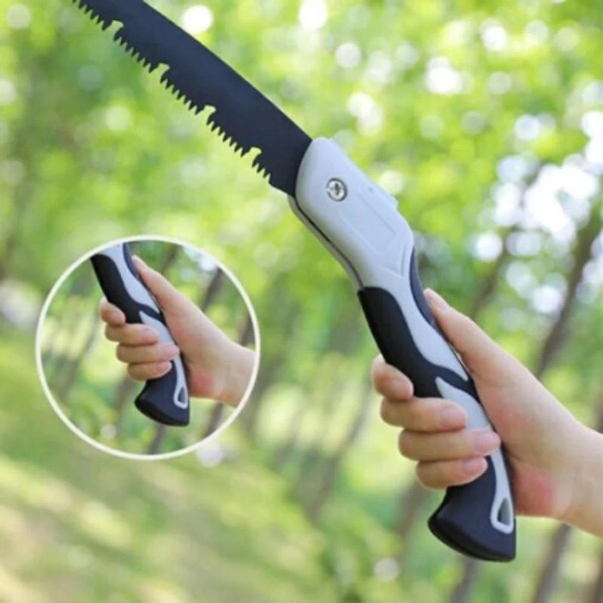 Portable Folding Hand Saw Sk5 Woodworking fast folding Alloy Hacksaw Blade PTFE Coating Portable Closes Camping Multitool Saws