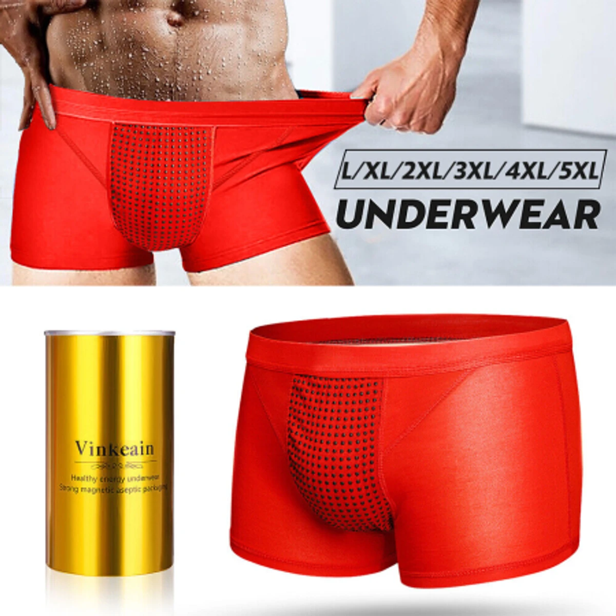 Magnetic Underwear for men Viane Klcin anti bacterial free size cotton Boxer underwear