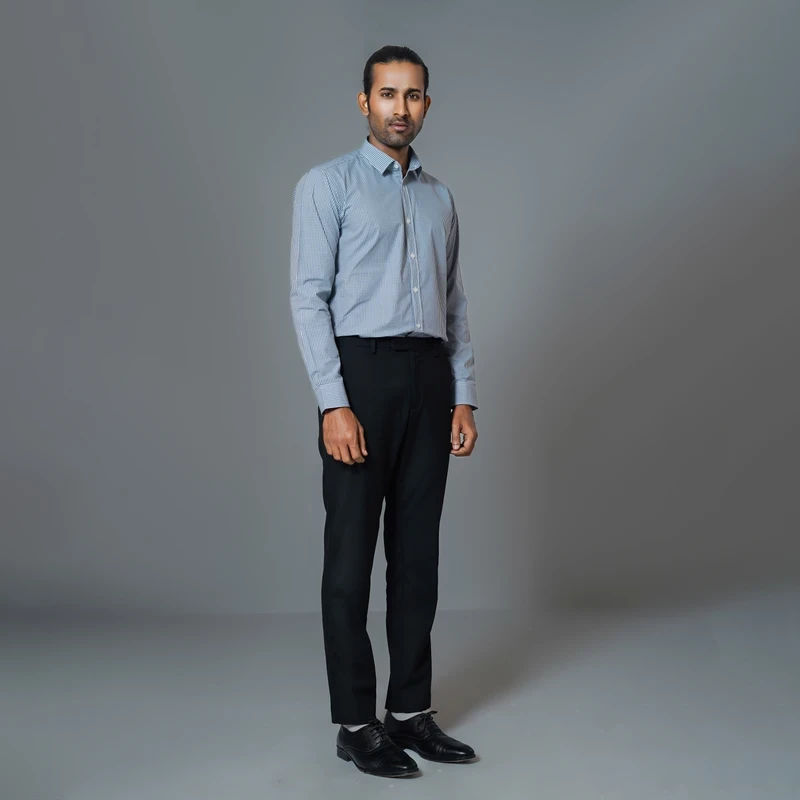 Formal checked shirt J ART-C211 - Image 4