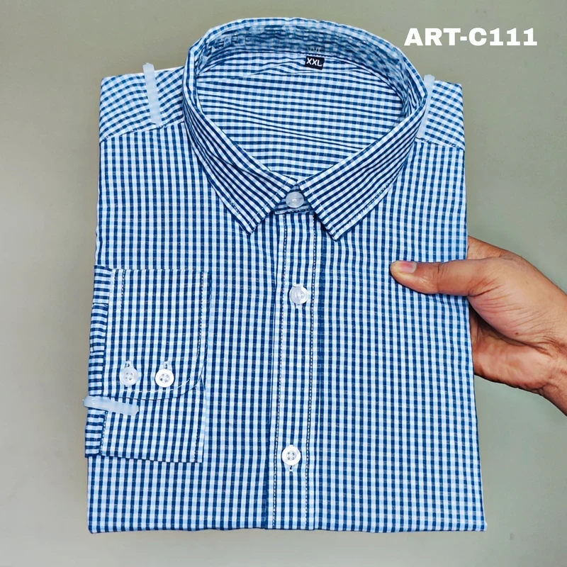 Formal checked shirt J ART-C211 - Image 5