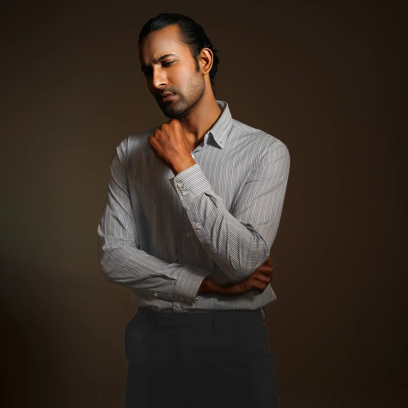 Formal stripes shirt J ART-S217