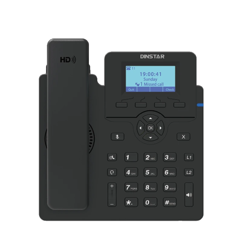 DINSTAR C60U-W Wi-Fi IP Phone with POE & Without Adapter