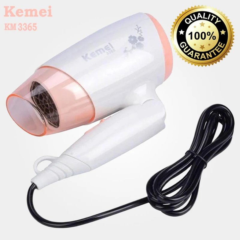 Kemei KM-3365 Hot And Normal Air Foldable Hair Dryer