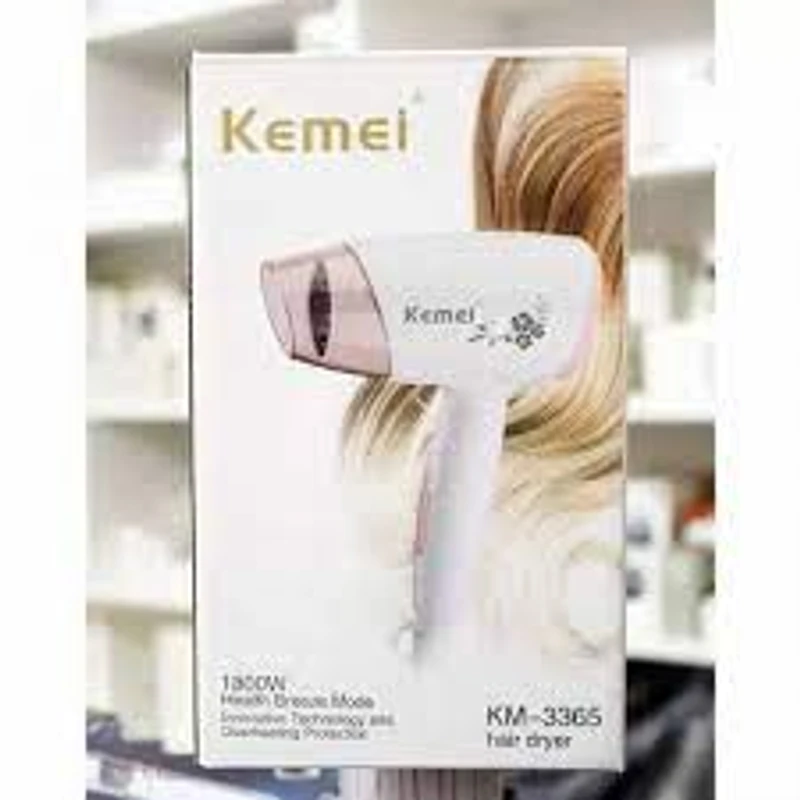 Kemei KM-3365 Hot And Normal Air Foldable Hair Dryer - Image 3