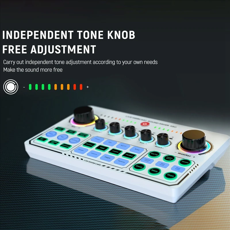 X50 Sound Card Live Webcast Sound Mixer - Image 6