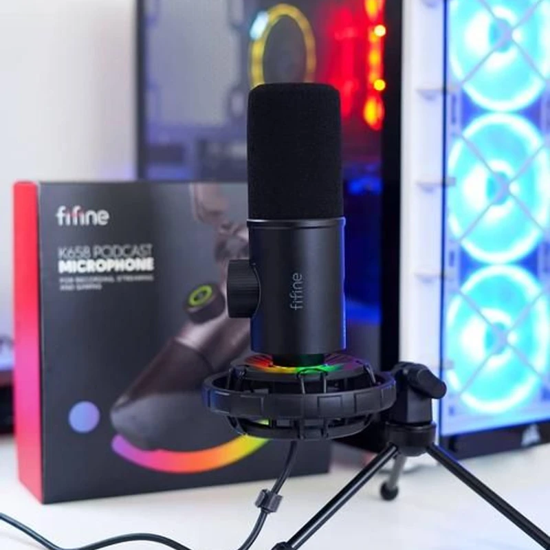 FIFINE K658 USB Dynamic Microphone for PC/Mac/Mobile (Official Product) - Image 6