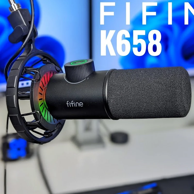 FIFINE K658 USB Dynamic Microphone for PC/Mac/Mobile (Official Product) - Image 7