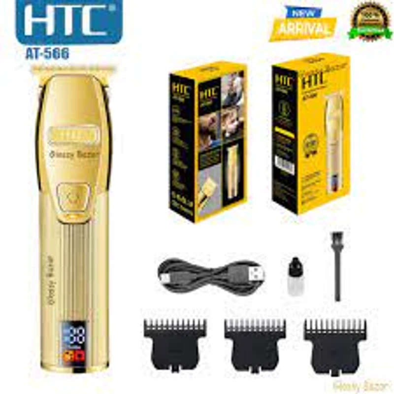 HTC AT-566 Professional Hair Clippers for Men Cordless Trimmer with LCD Display Avatech
